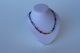 Collier ca. 41cm + Verlängerungskettchen, Polariswürfel 8mm bunt