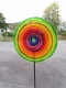Lolli Fusingglas in grün, Ø 28cm, wetterbeständig, mit Metallstab 8mm 2tlg.