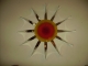 Sonne m. Edelstahlstrahlen z. Hängen, Ø 50 cm, Fusingglas