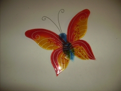 Schmetterling z. Hängen, 46 x 38 cm, Fusingglas, reine Handarbeit, wetterbeständig